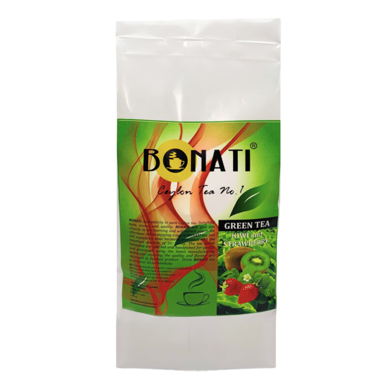 ЗЕЛЕНЫЙ ЧАЙ BONATI С КИВИ И КЛУБНИКОЙ - 500г