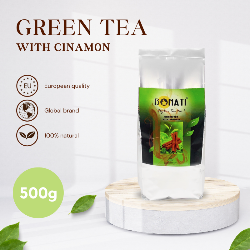 BONATI GREEN TEA WITH CINNAMON - 500g