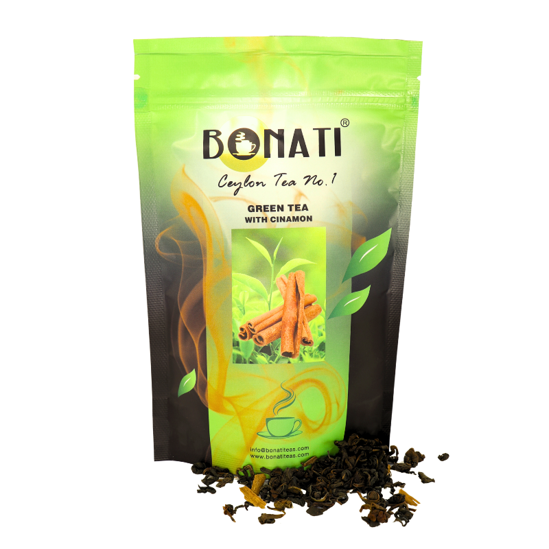 ЗЕЛЕНЫЙ ЧАЙ BONATI С КОРИЦЕЙ