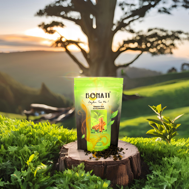 ЗЕЛЕНЫЙ ЧАЙ BONATI С КОРИЦЕЙ