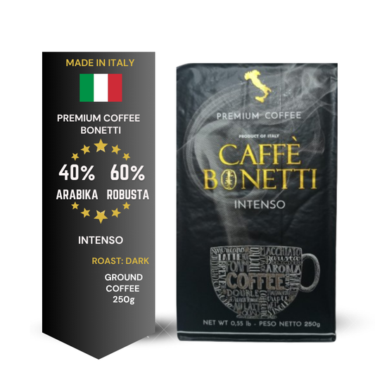 Maltā kafija BONETTI PREMIUM INTENSO, 250g x 4gb