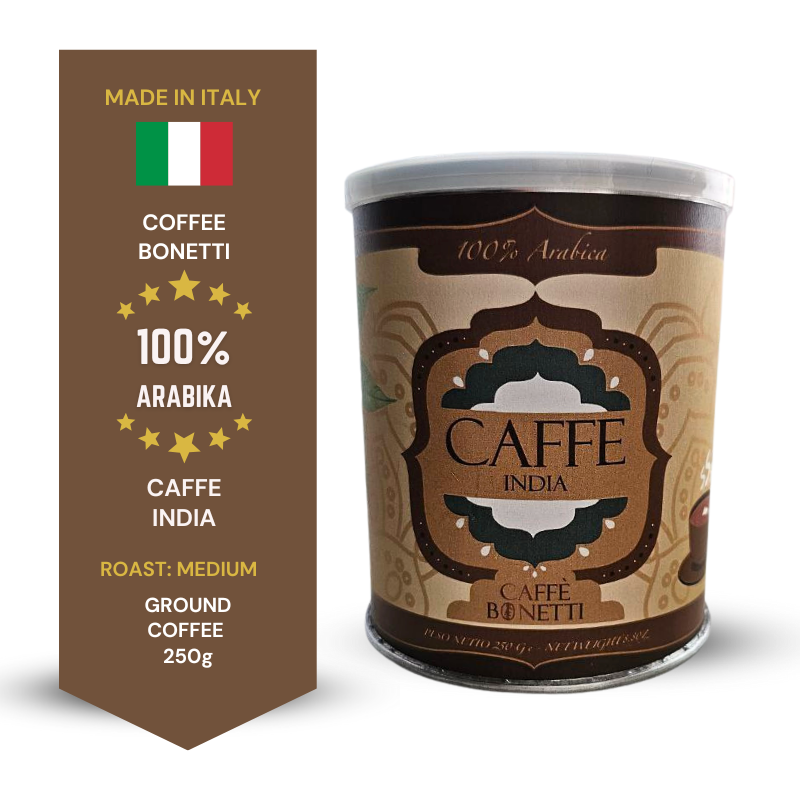 BONETTI India 100% Arabica ground coffee 250g