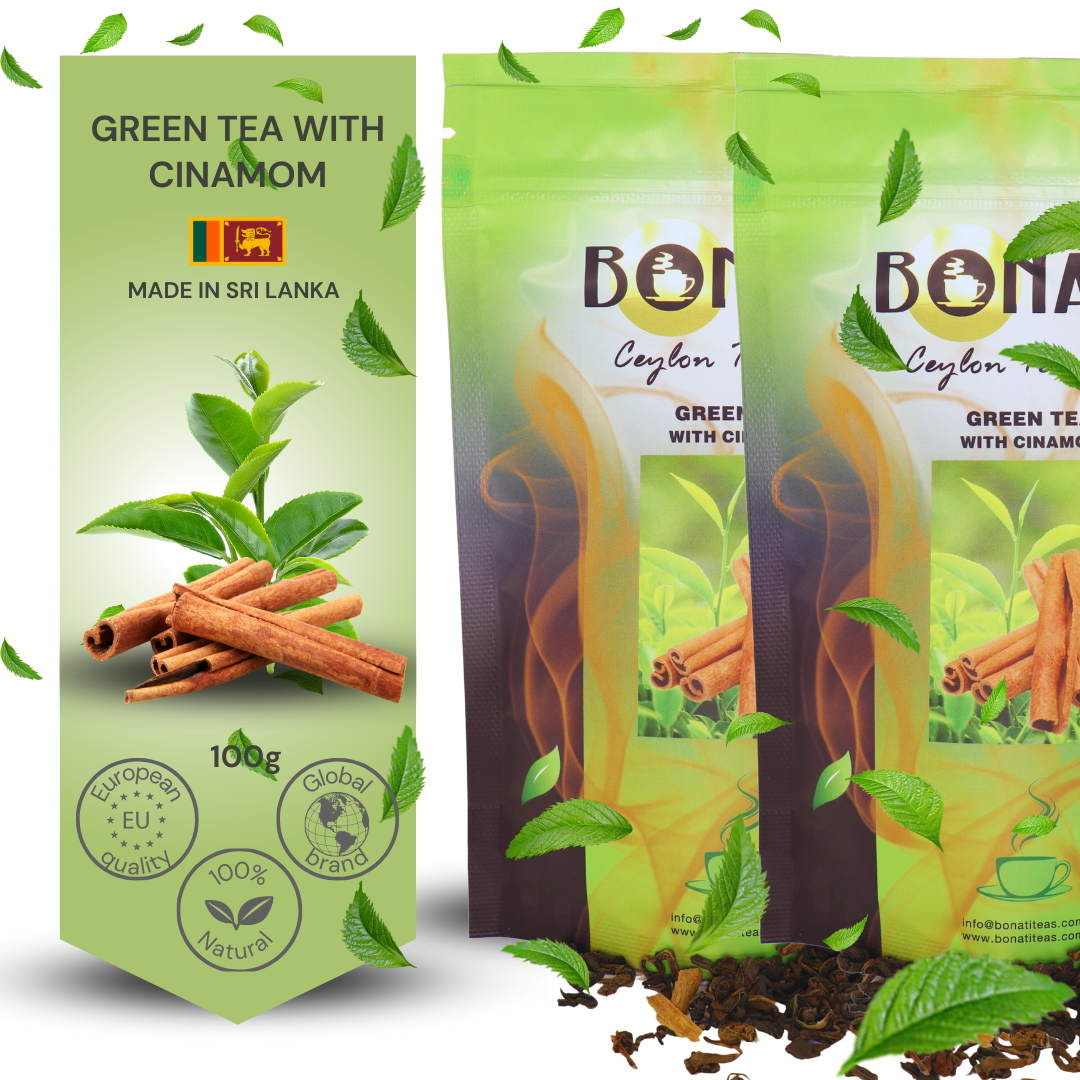 BONATI GREEN TEA WITH CINNAMON - 2 pcs.