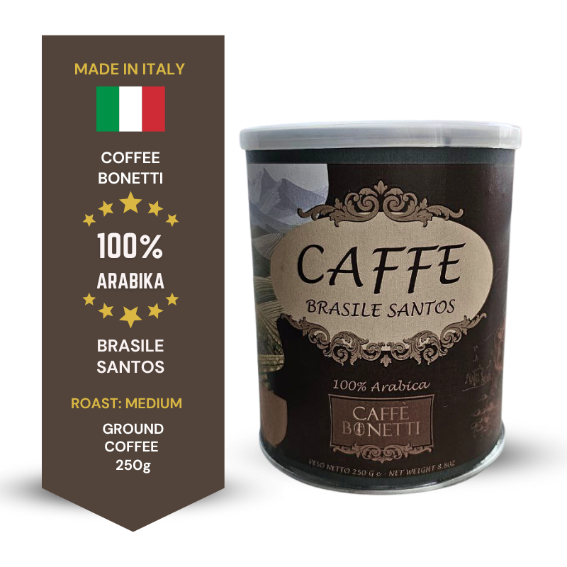 BONETTI Brasile Santos 100% Arabica ground coffee 250g
