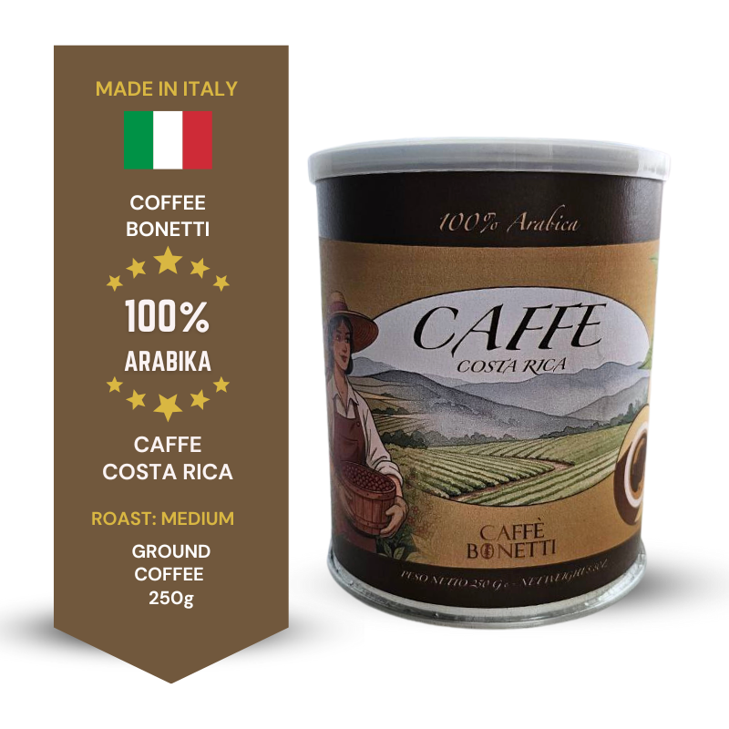 BONETTI Costa Rica 100% Arabica ground coffee 250g